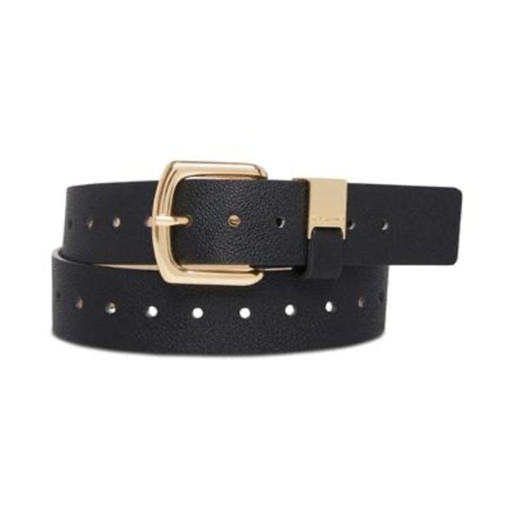 Steve Madden Women's‎ Cap Loop Detail Pant Belt - Black - Size L